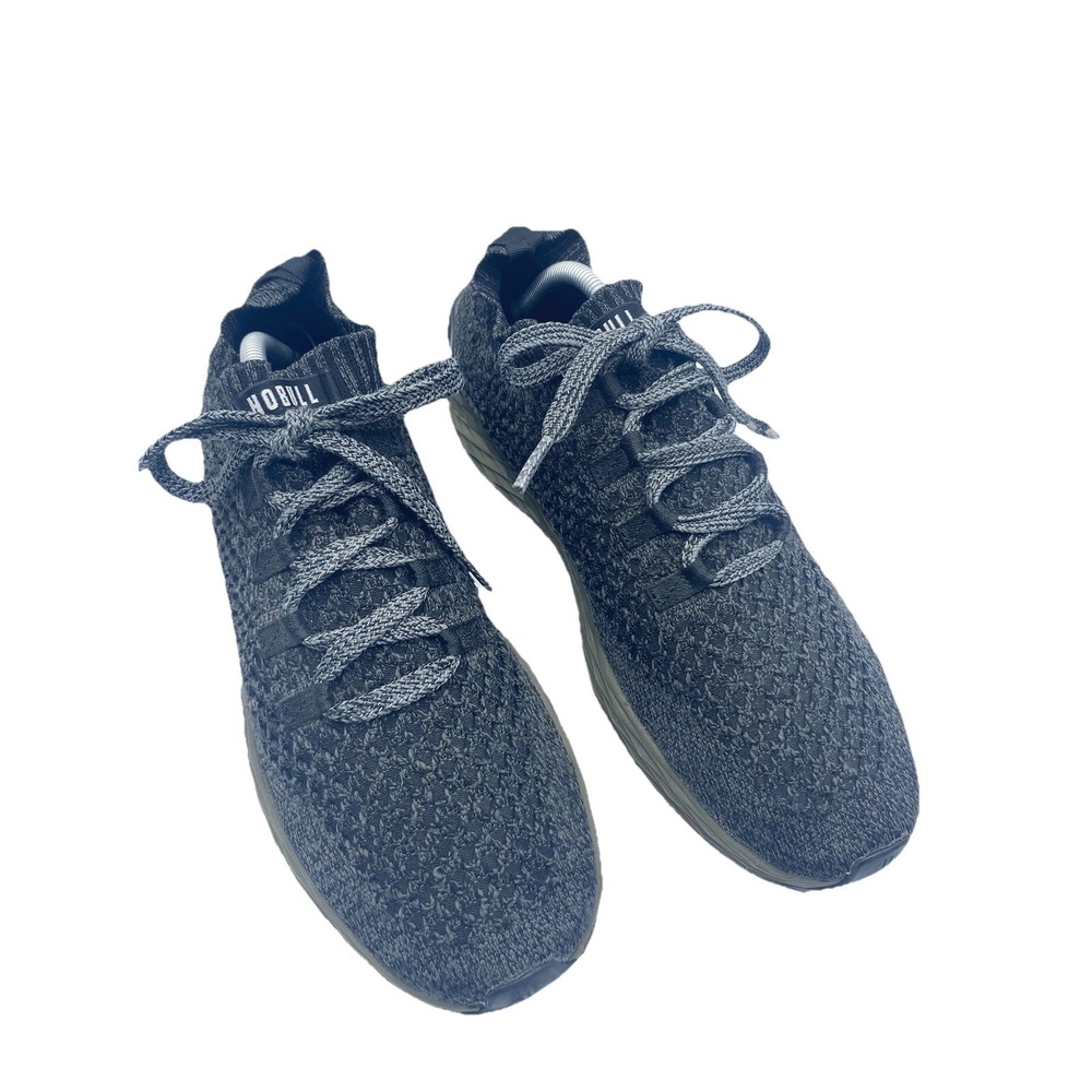 NOBULL  All day Knit Ripstop Runner Shoes Men's 10.5 Black Gray Slate Gum Soles